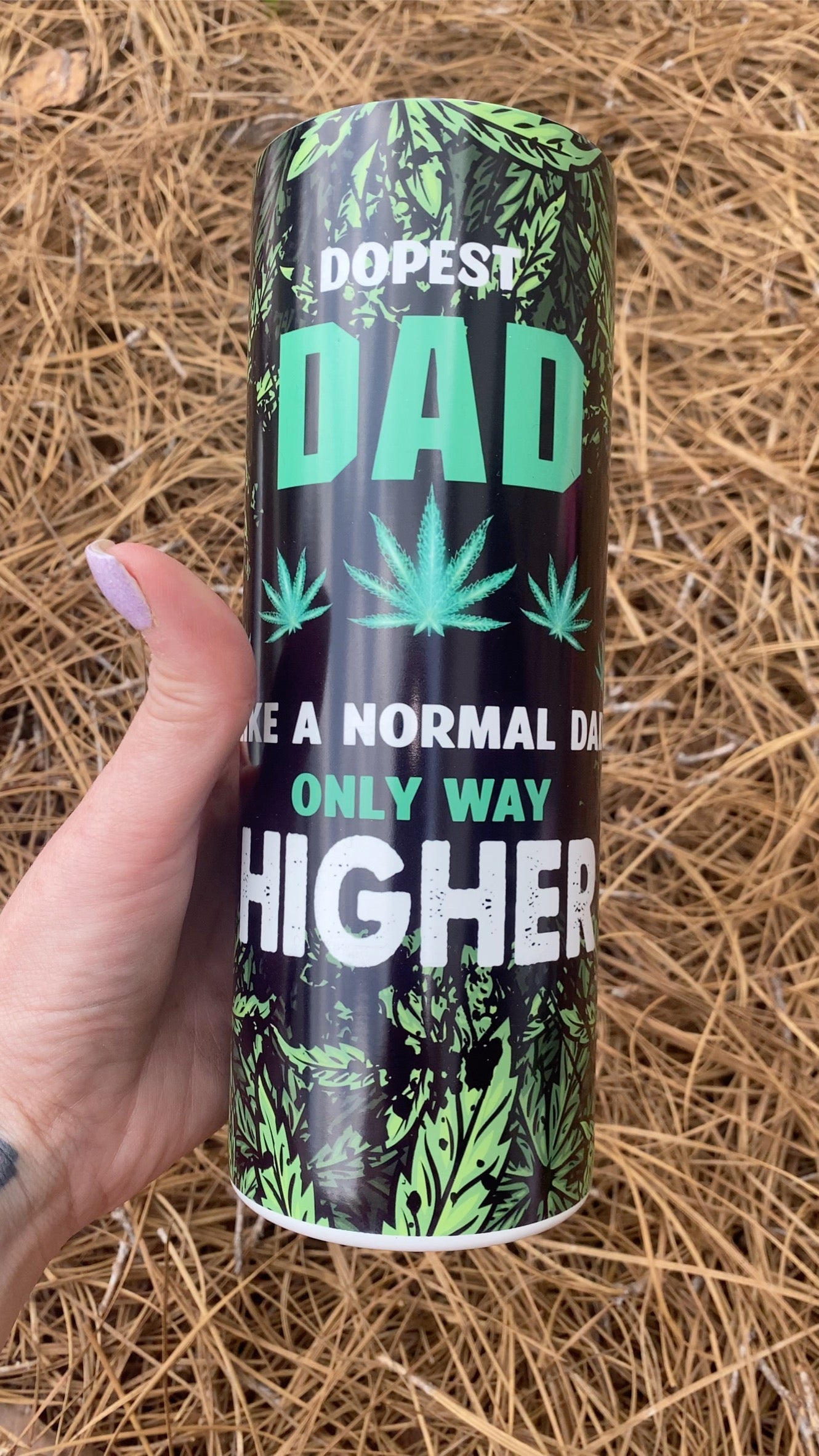 Dopest Dad Sublimation Skinny Tumbler