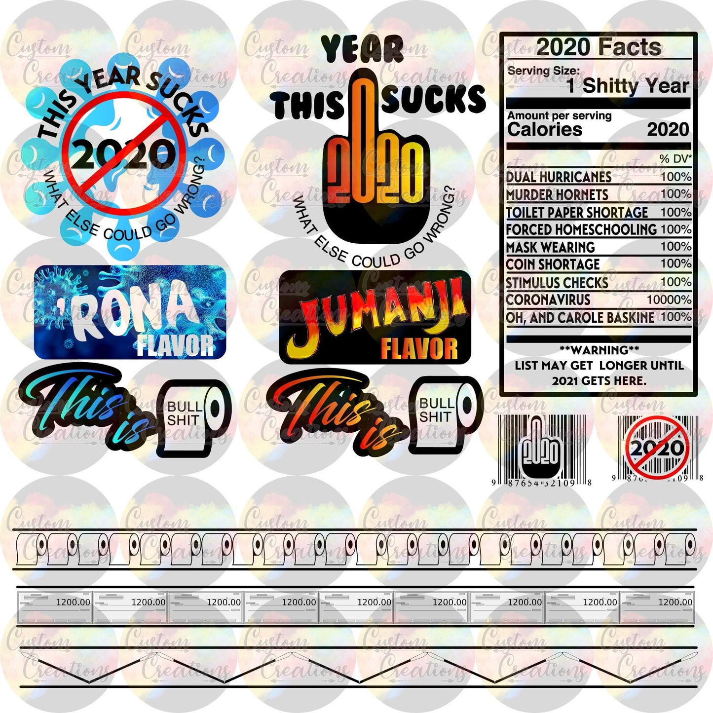 2020 This Year Sucks Drink Digital File Download PNG & JPEG