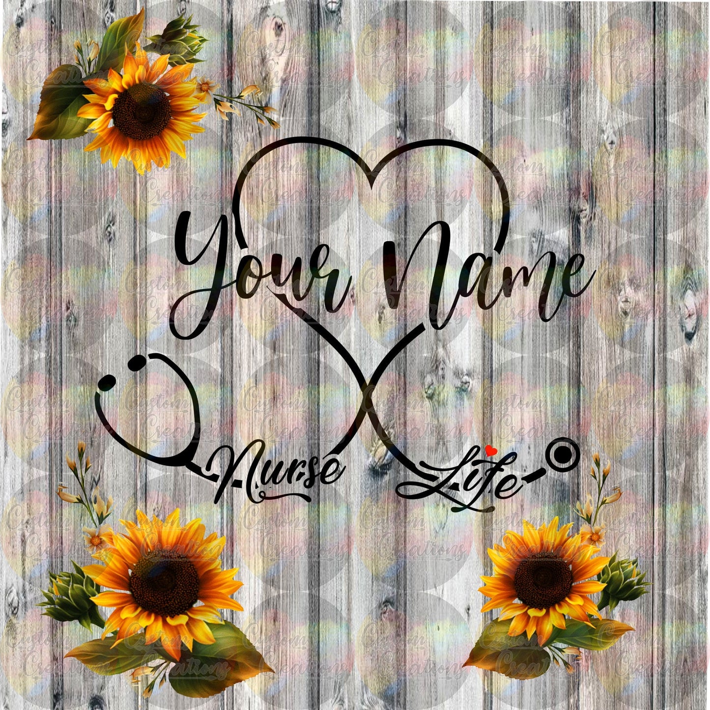 I Became A Nurse Because Your Life Is Worth My Time With Name Digital Download File PNG