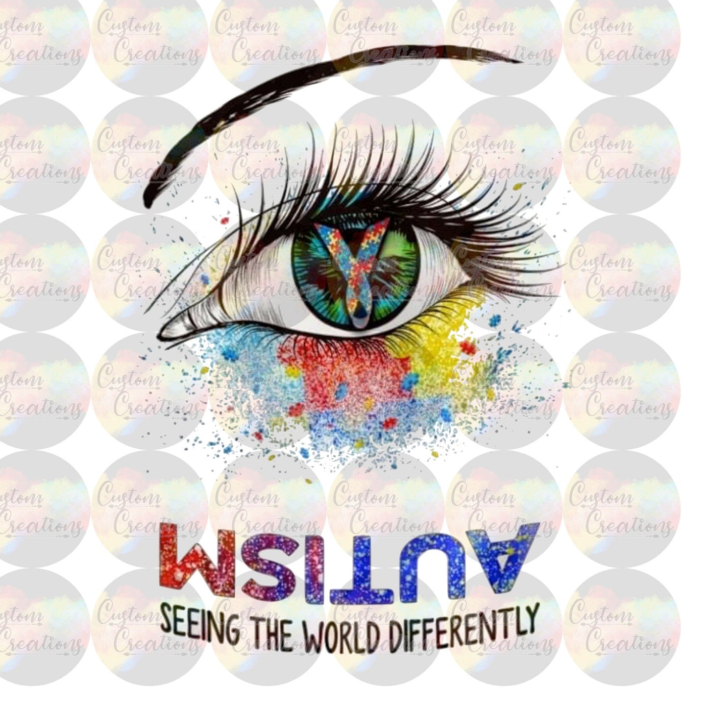 Autism Seeing The World Differently Digital Download PNG File