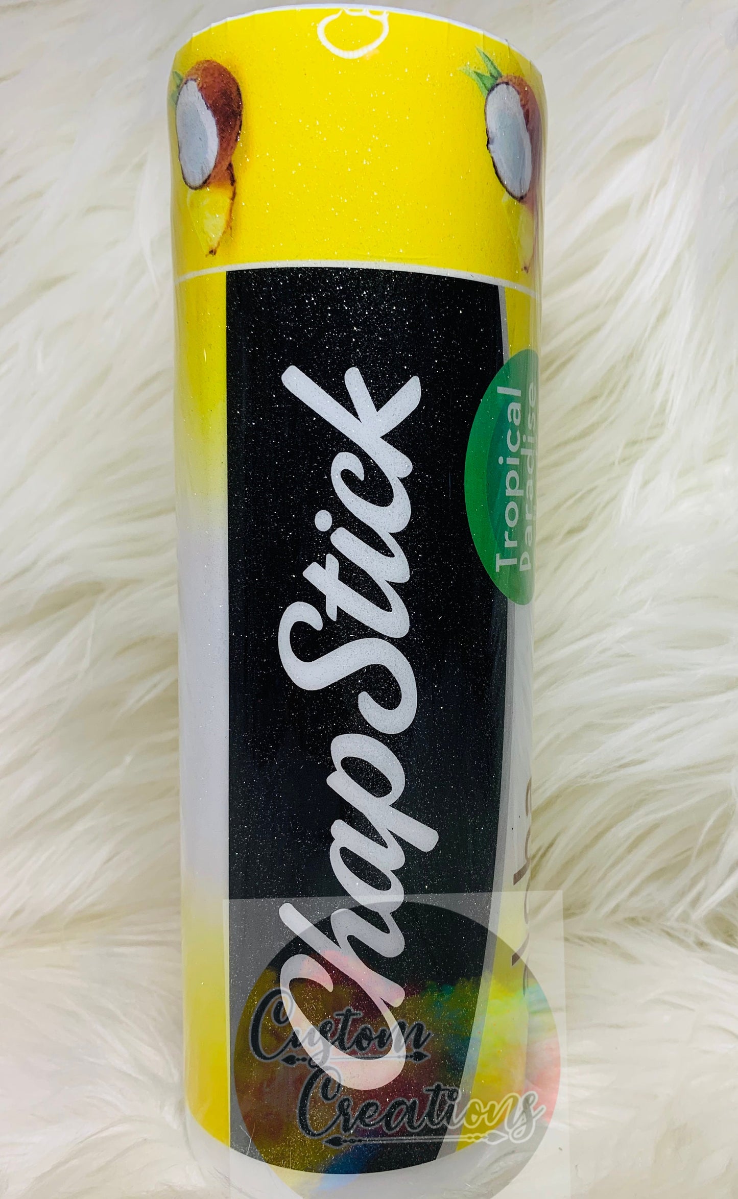 Chapstick Glitter 30 oz tumber with lid