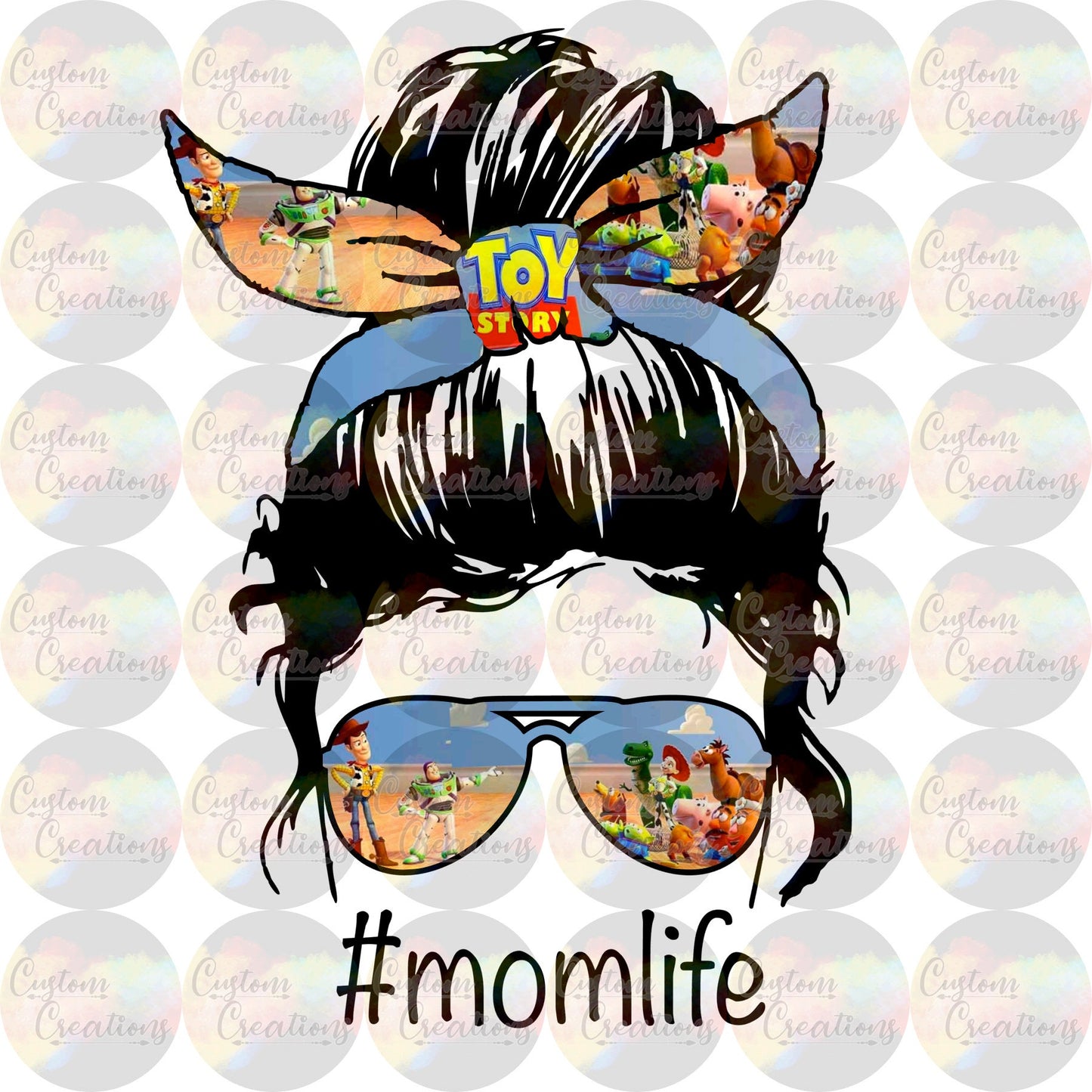 Mom Life # Toy Story Headband Sunglasses Digital Download File PNG