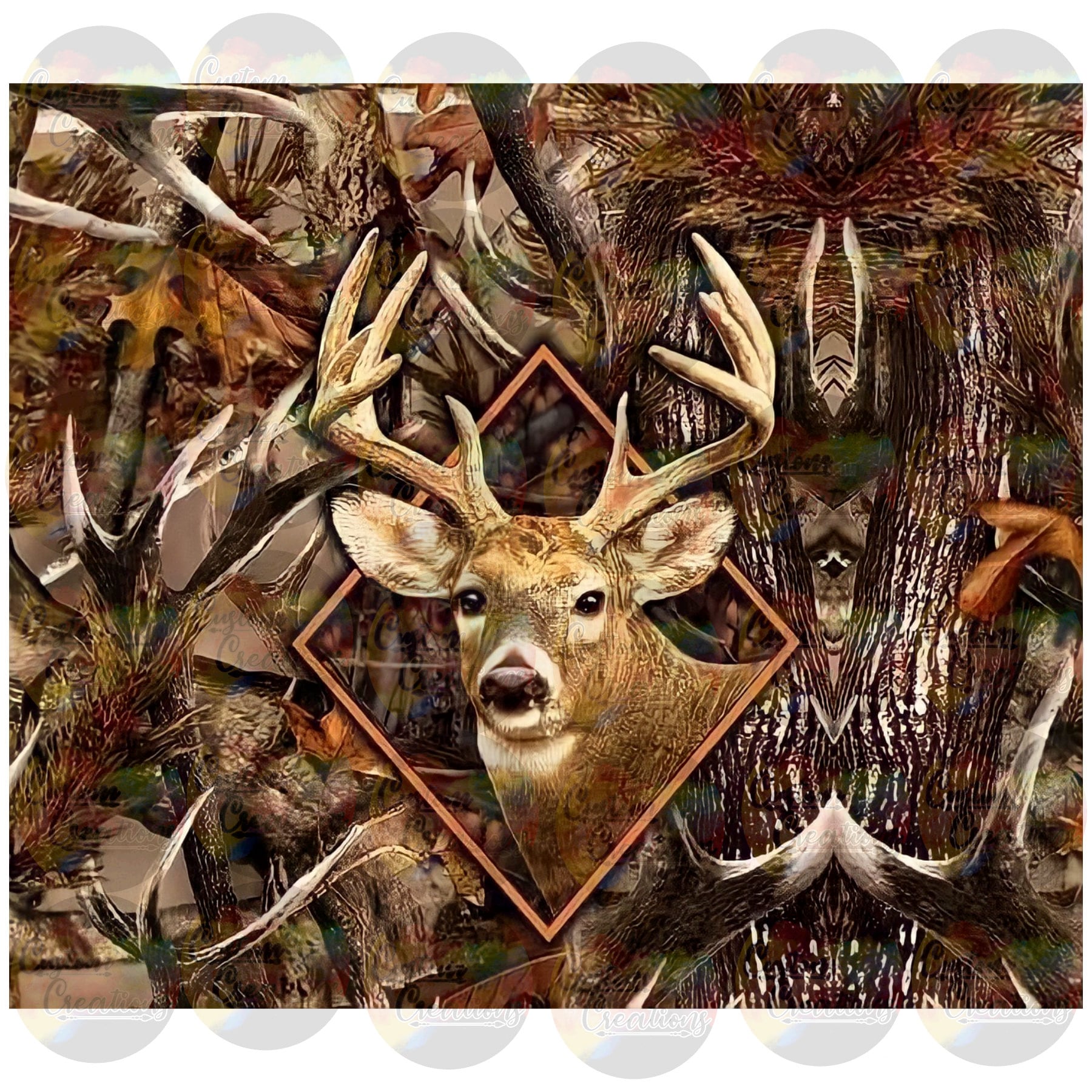 Camouflage Epoxy Tumbler Hunter/outdoorsman 