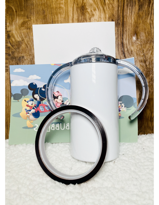 12 Ounce Sippy Sublimation Tumbler Bundle