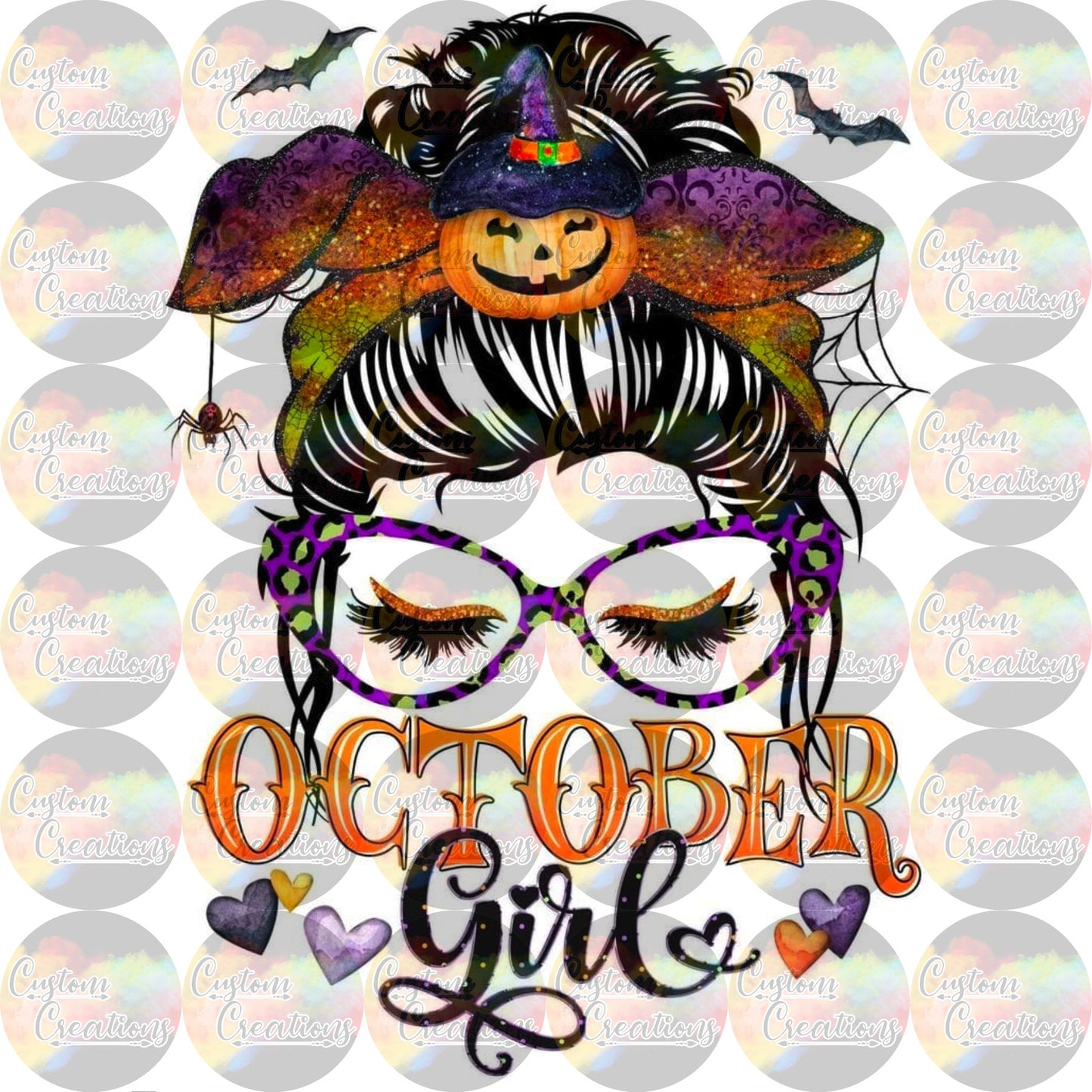 October Girl Sublimation Transfer Ready To Press