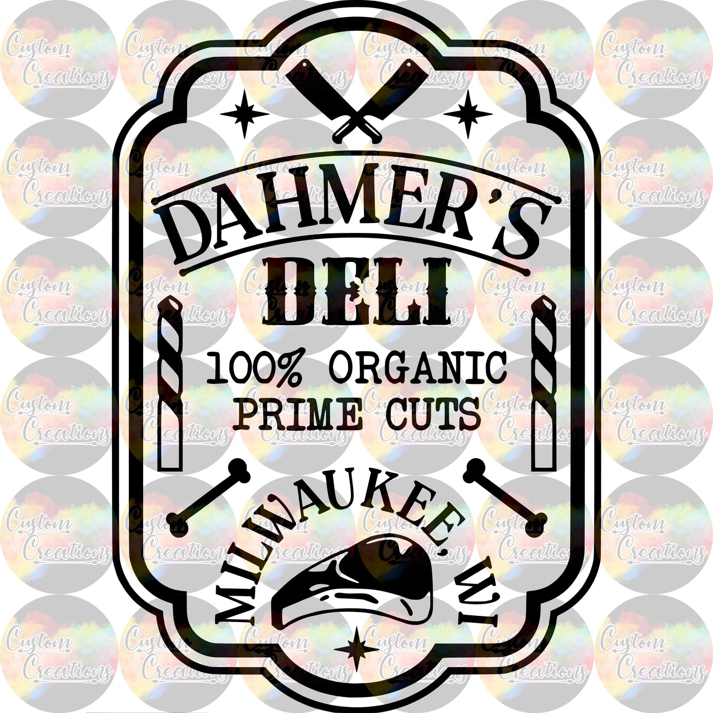 Dahmer's Deli Sublimation Transfer Ready To Press