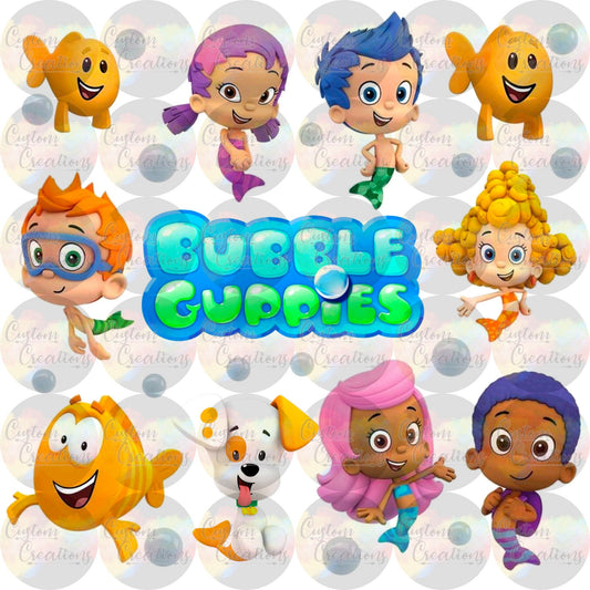 Bubble Guppies Fan Page  Digital Download File PNG