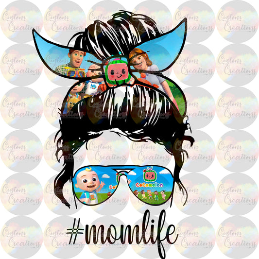 Coco Mom Life Melon JJ Digital Download File PNG JPEG