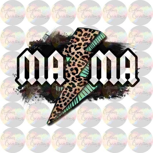 AC/DC Mama Rock N Roll Print Sublimation Transfer Ready To Press
