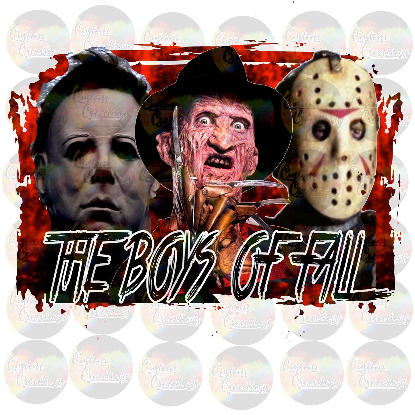 The  Boys of Fall Horror Halloween Digital Download File PNG