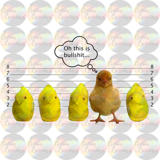 Oh This Is Bullshit Peeps With Chick Digital File Download JPEG, PNG