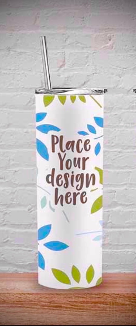 Custom Skinny Sublimated Tumbler